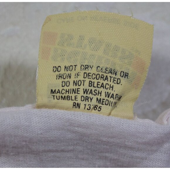 Vintage 1980's Screen Stars Neil Diamond Ringer-Style Graphic T-Shirt Size L - Picture 5 of 6